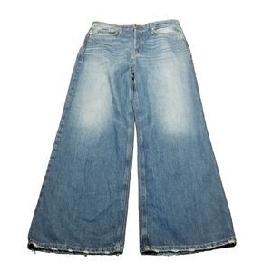 Frame The Pixie 1978 Jeans Women's Size 31 Wide Leg Celeste Blue Denim (36x31.5)